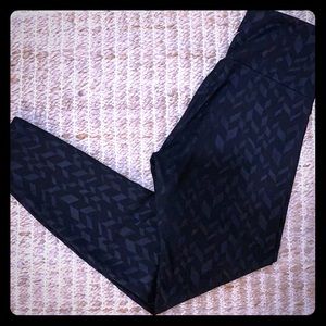 Black, workout ankle length pants